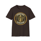 Verified Survivor T-Shirt - Vintage Lantern Emblem Tee
