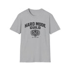 Hard Mode Guild T-Shirt — Gamer Crew Tee with Crest