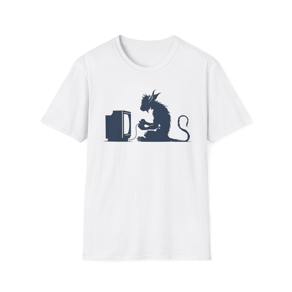 Chupacabra Gamer T-Shirt - Retro Console Cryptid Tee