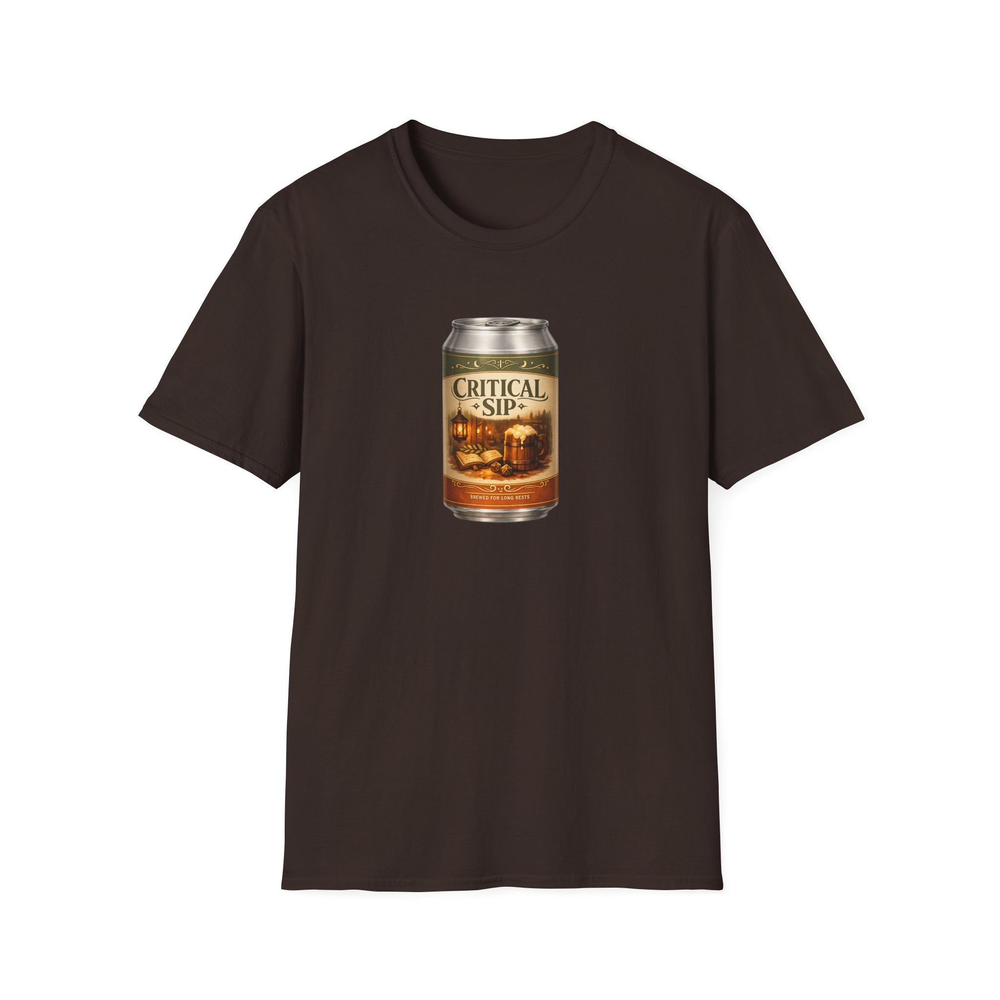 Critical Sip T-Shirt - Retro Graphic Parody Beer Tee