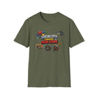 Socialized Through Nerd Stuff T-Shirt — RPG Dice & Miniatures Gamer Tee