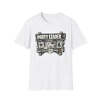 Funny 'Party Leader by Default' Graphic T-Shirt