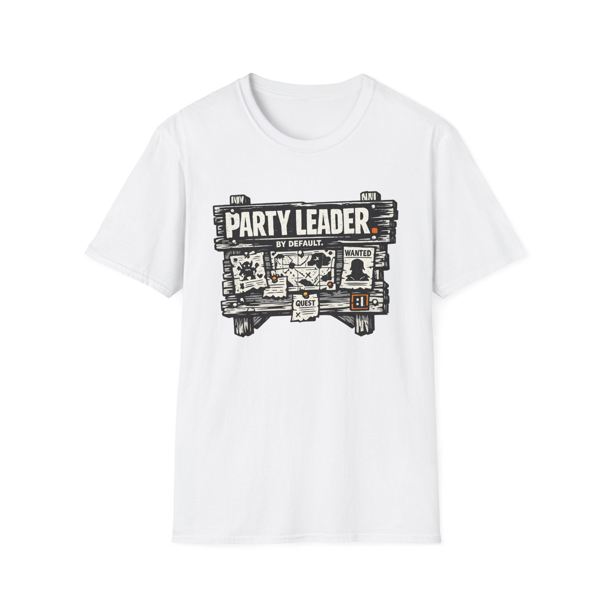 Funny 'Party Leader by Default' Graphic T-Shirt