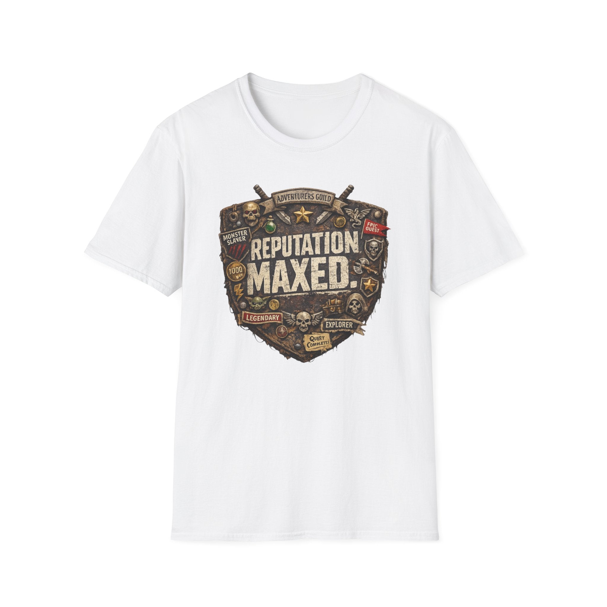 'Reputation Maxed' Gamer Adventure Graphic T-Shirt