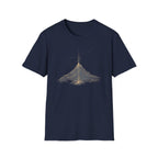 Golden Mountain Peak T‑Shirt — Minimal Night Sky Adventure Tee