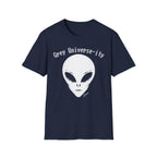 Alien Graphic T-Shirt — “Grey Universe-ity” Retro UFO Tee