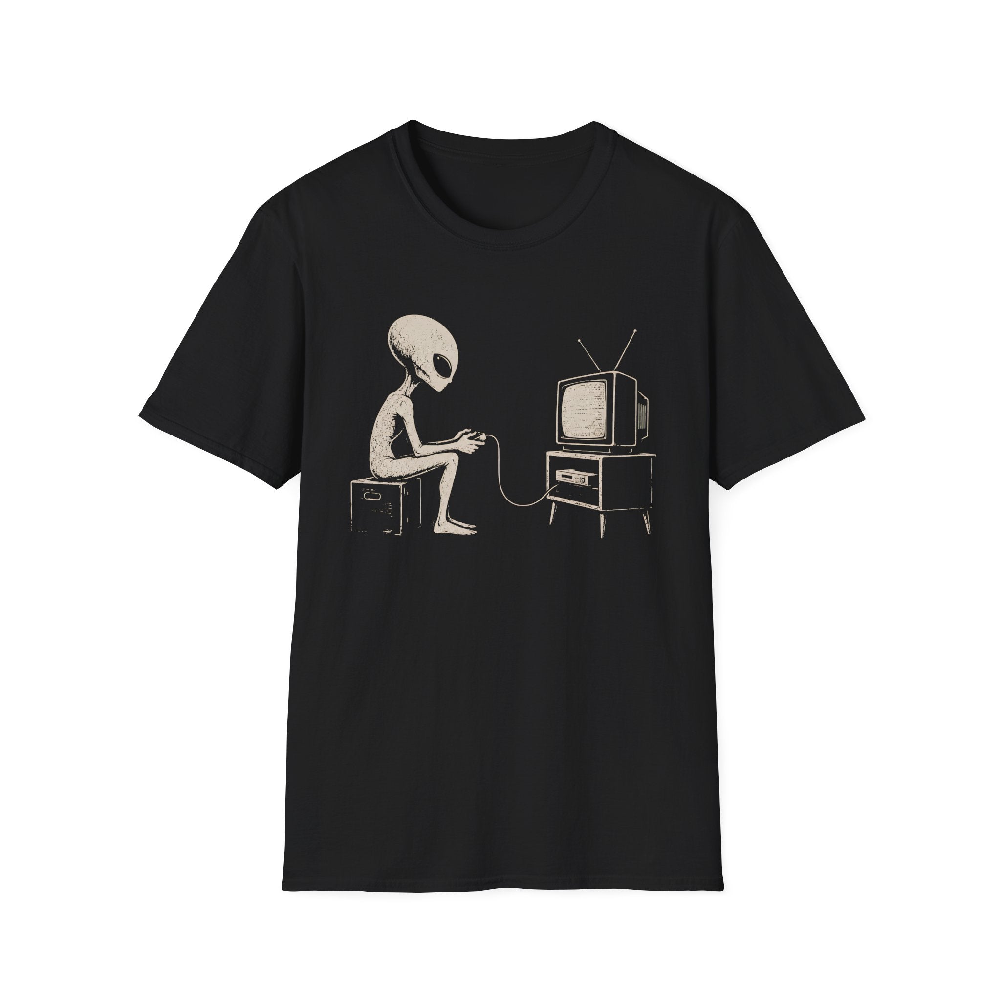 Gamer Alien -  Retro Video Games T-Shirt