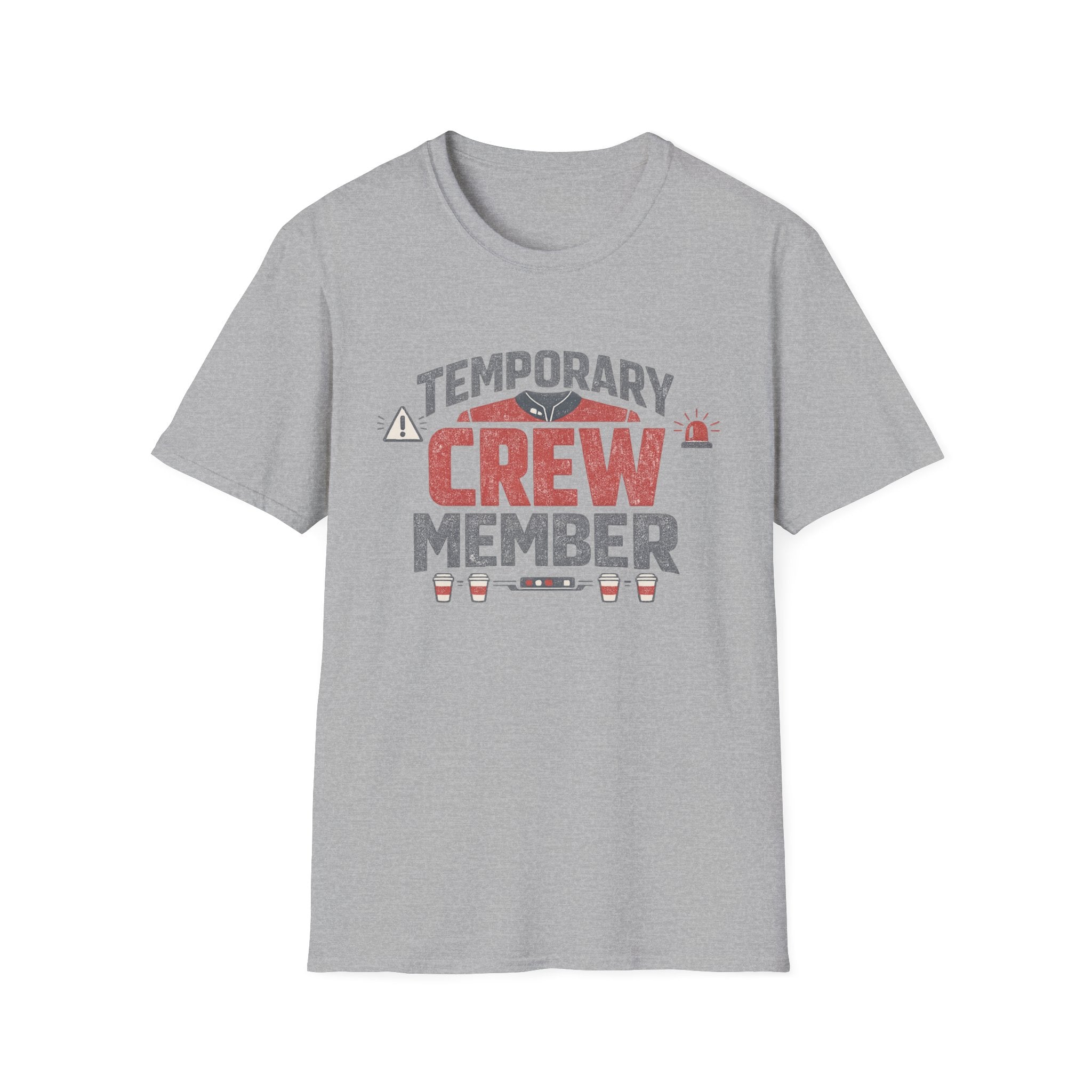 Temporary Crew Member Funny Distressed T-Shirt