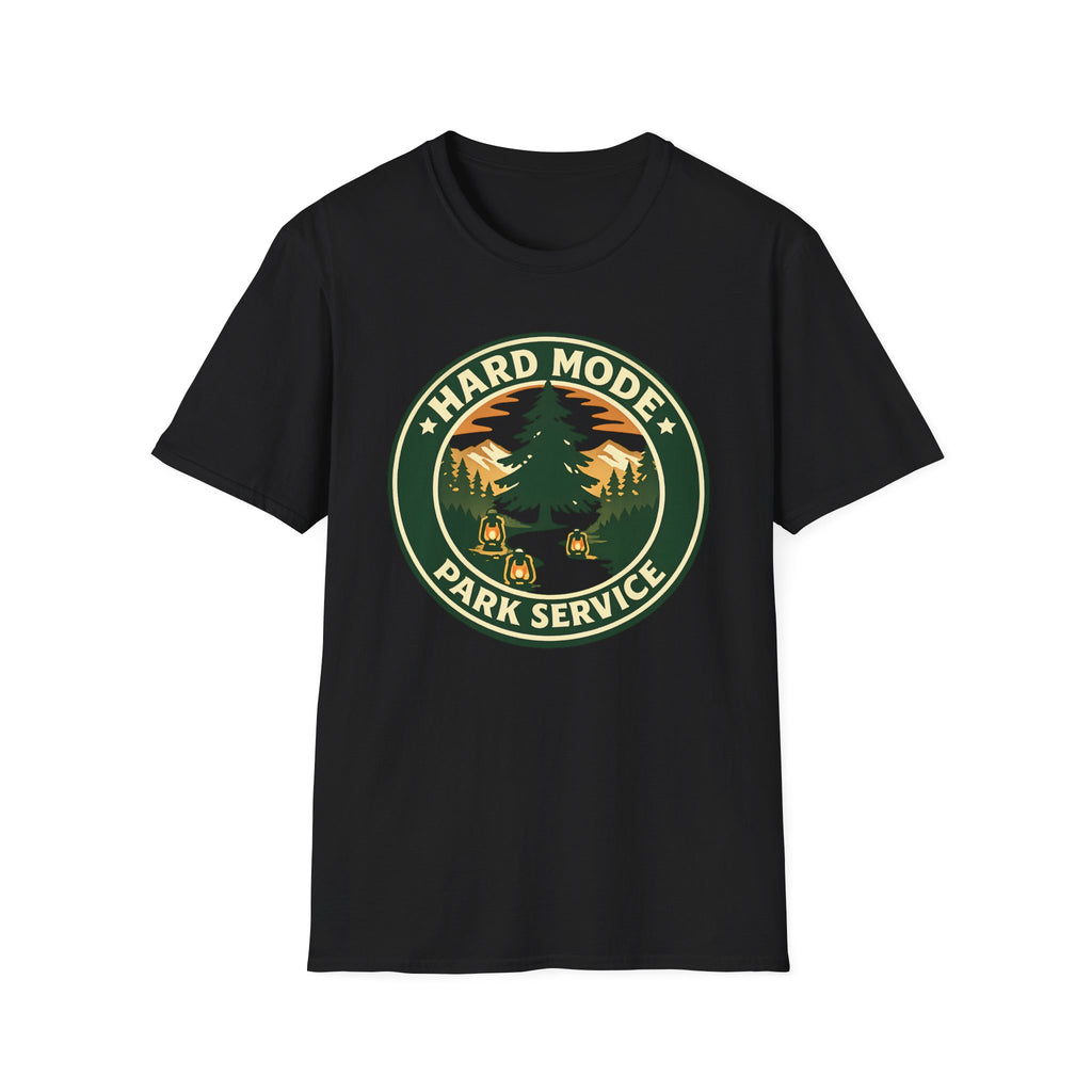 "Hard Mode Park Service" T-Shirt - Bold Graphic Tee