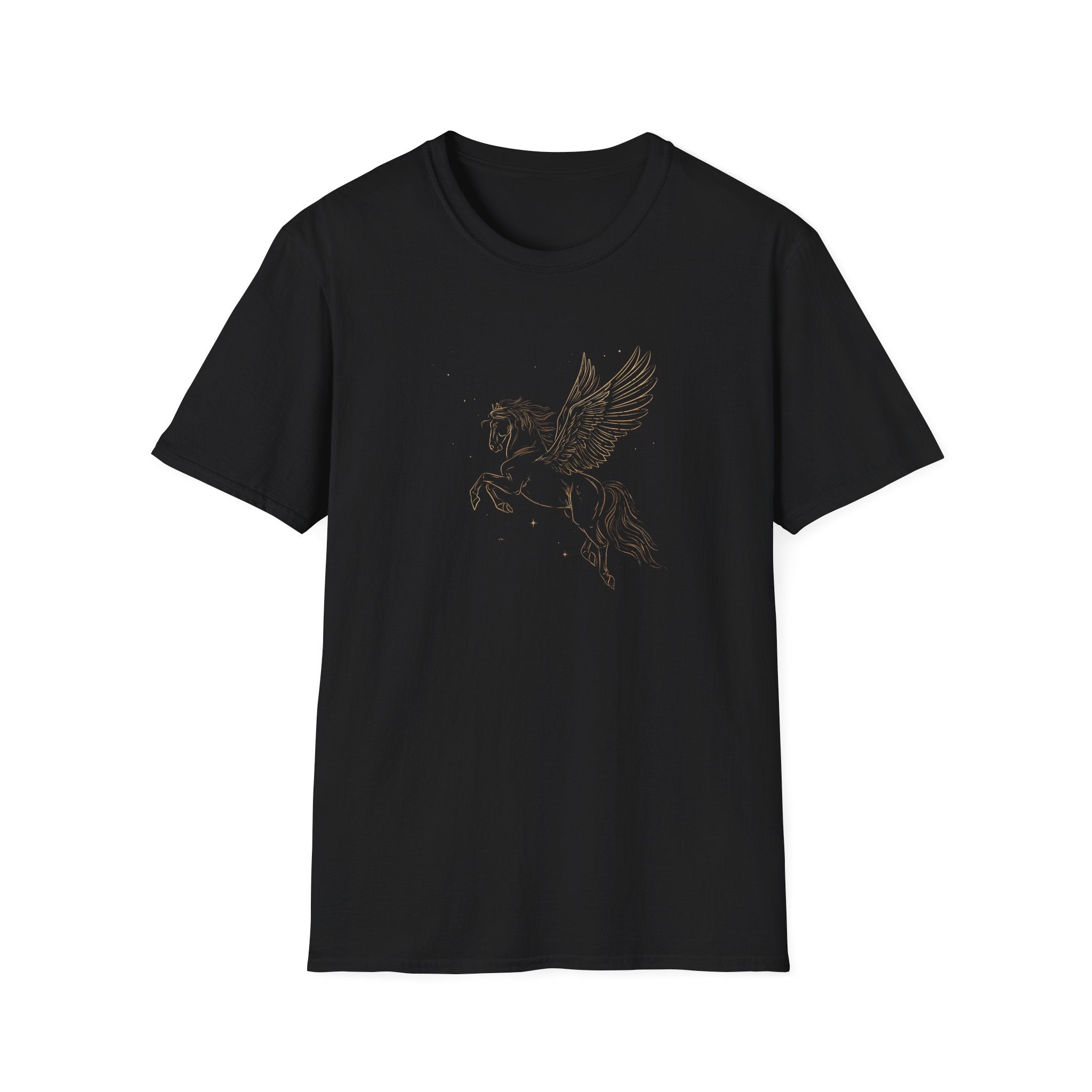 Pegasus Line Art T-Shirt — Minimal Winged Horse Graphic Tee