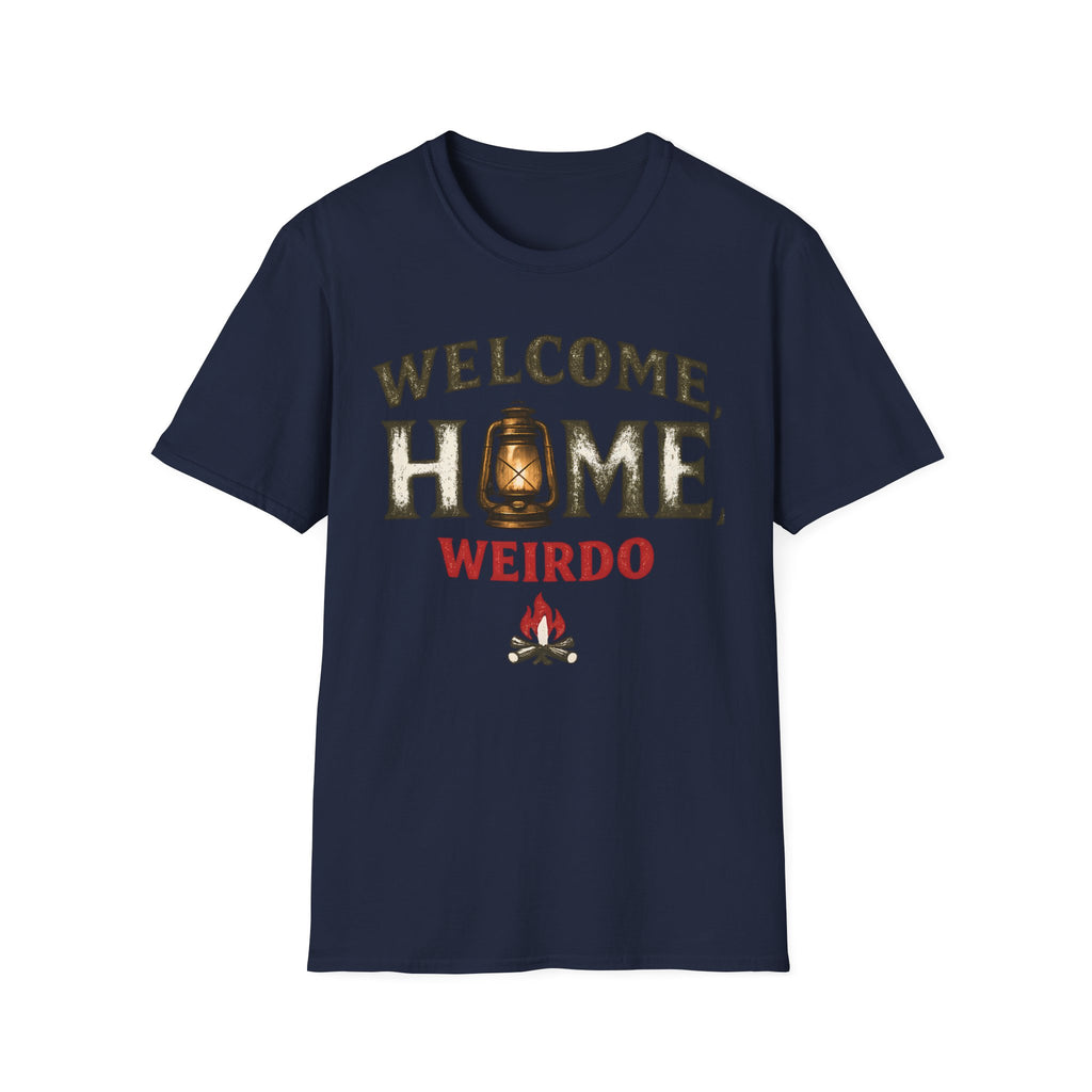 Welcome Home Weirdo T-Shirt - Funny Rustic Lantern Tee