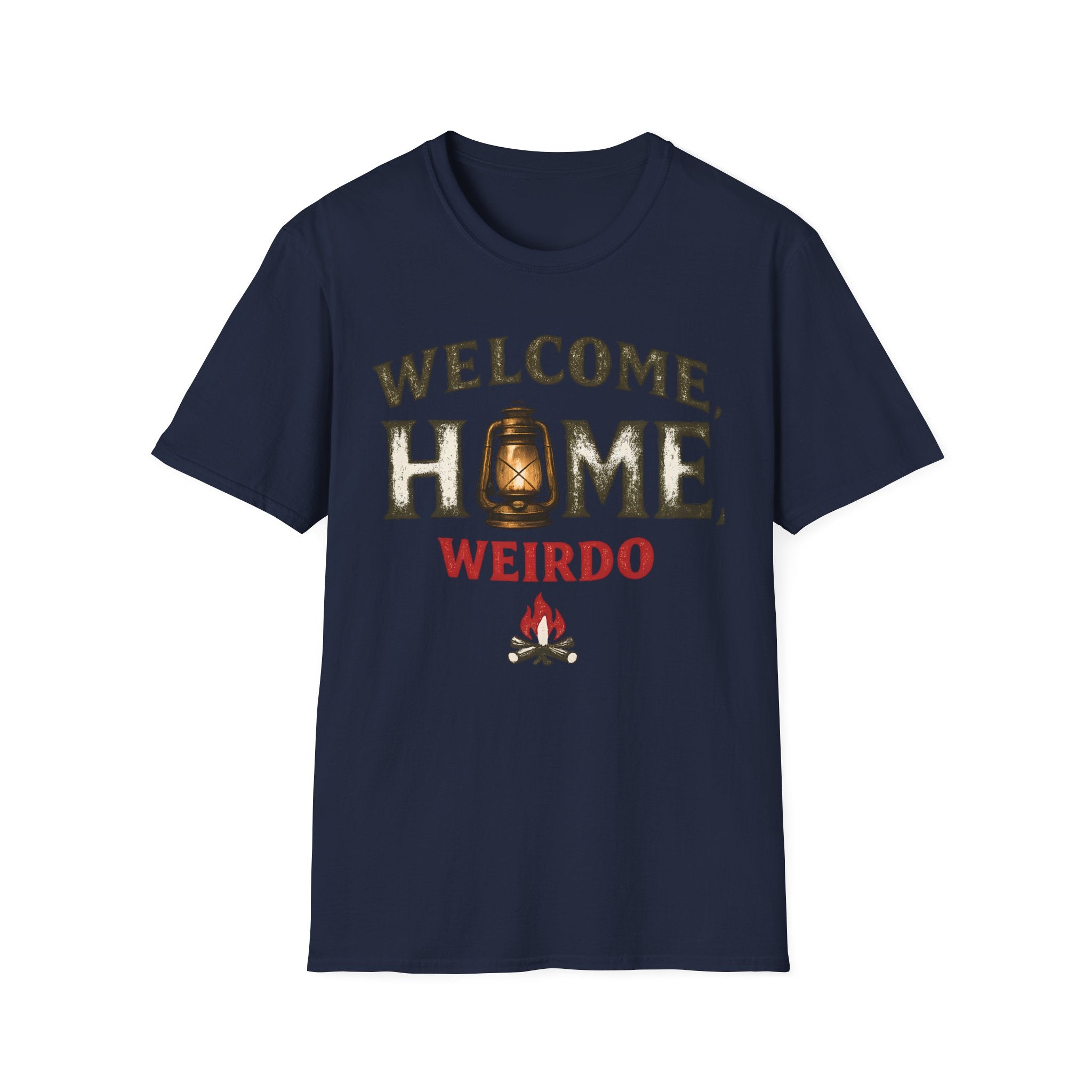 Welcome Home Weirdo T-Shirt - Funny Rustic Lantern Tee