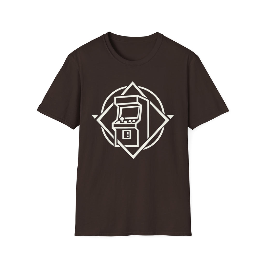 Retro Arcade Machine T-Shirt - Vintage Gamer Logo Tee
