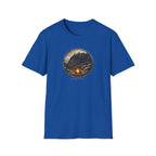 'Long Rest' Dragon Campfire T-Shirt — Night Sky Fantasy Graphic Tee