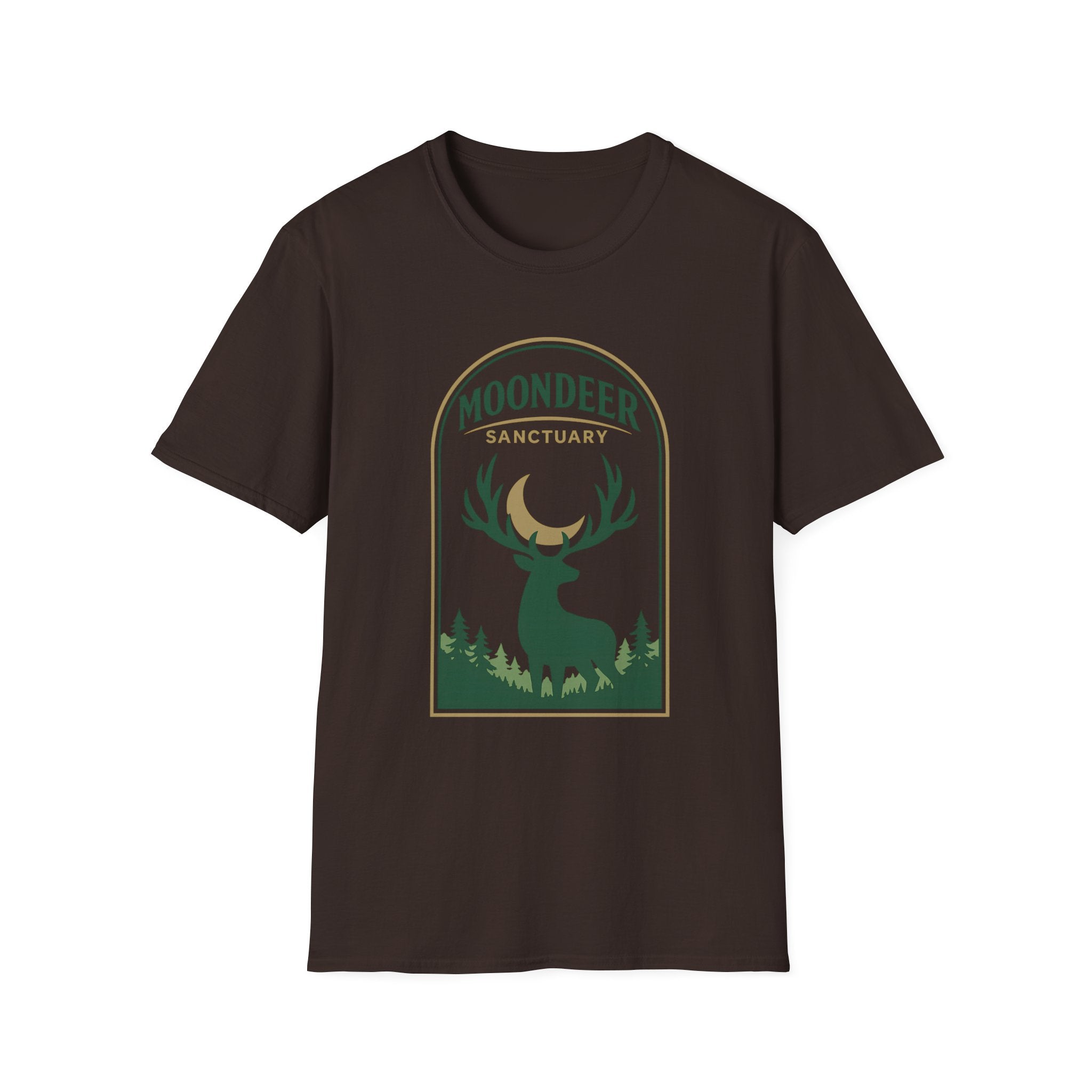 Moondeer Sanctuary T-Shirt - Nature Deer Graphic Tee