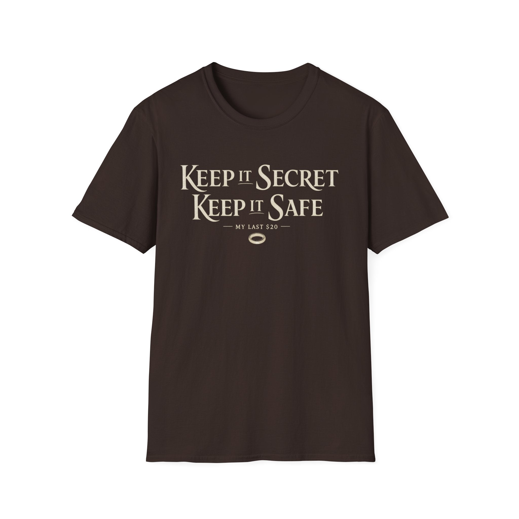 "Keep It Secret, Keep It Safe: My Last 20" T-Shirt - Retro Lord of the Rings Inspired Tee