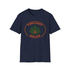 Firelight Hollow T-Shirt - Campfire Forest Graphic Tee