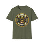 Verified Survivor T-Shirt - Vintage Lantern Emblem Tee