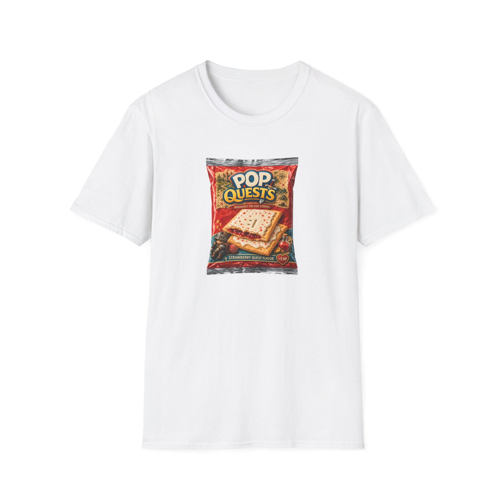 Pop Quests Pastry Snack - Retro Parody Graphic T-Shirt