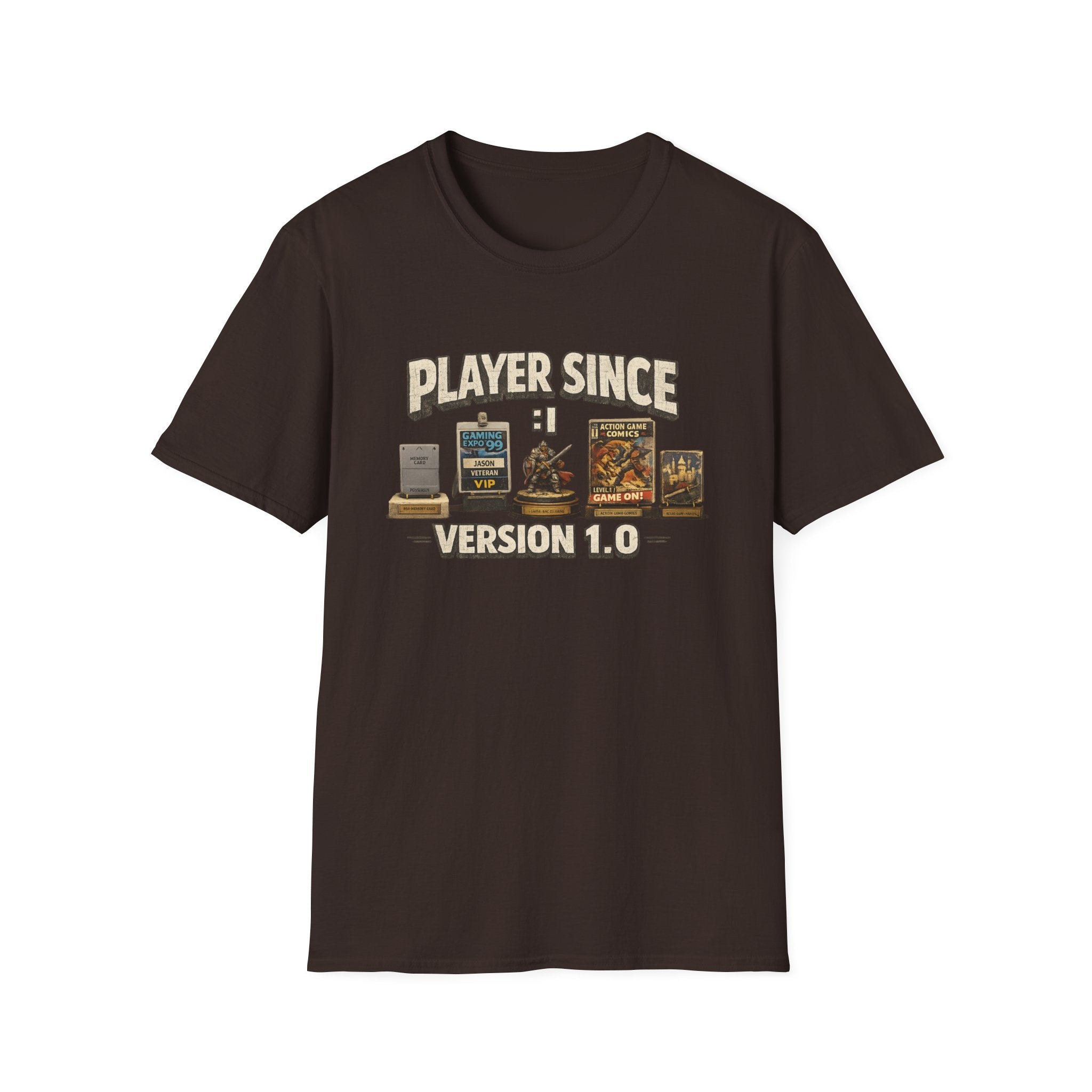 Player Since Version 1.0 T-Shirt — Retro Gamer Tee