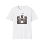 Stone Castle Graphic T‑Shirt — Brick Fortress Illustration Tee