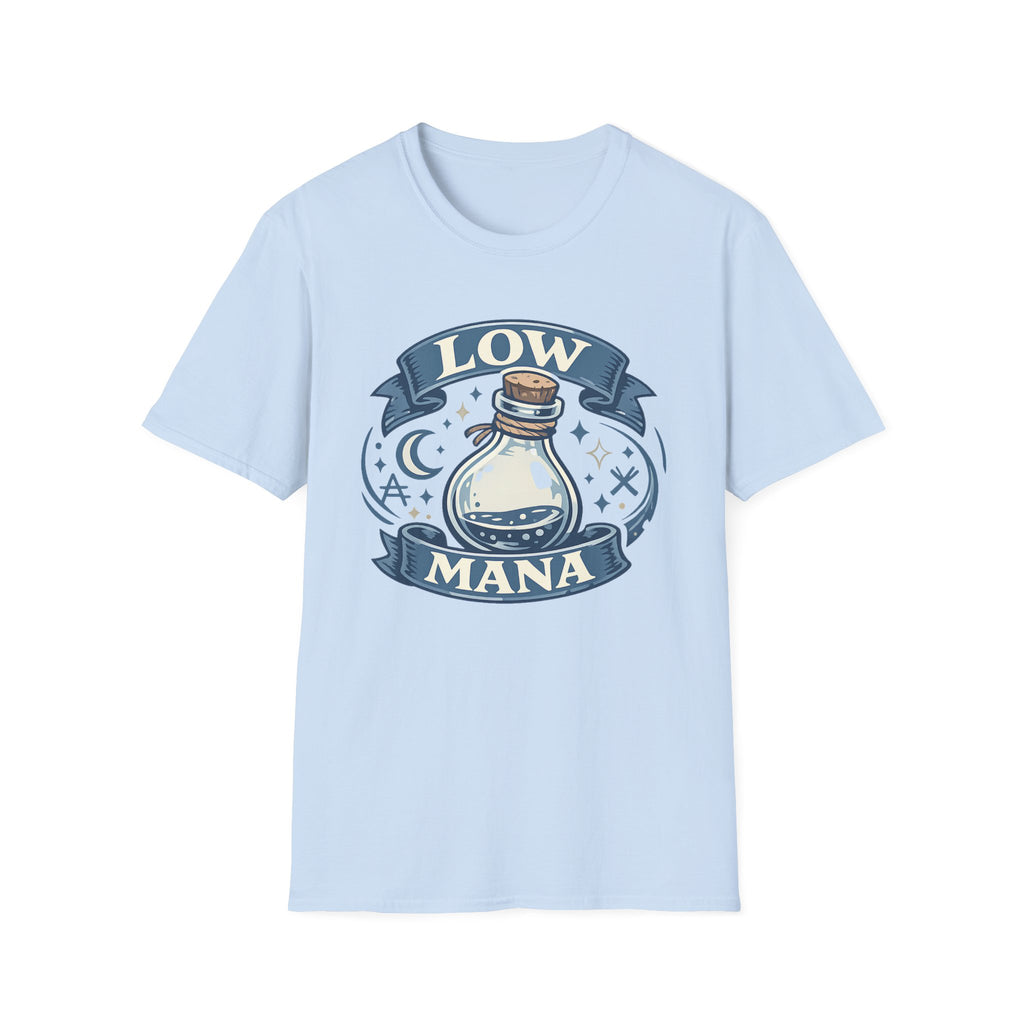 Low Mana T-Shirt — Cute Fantasy Potion Tee for Gamers & RPG Fans