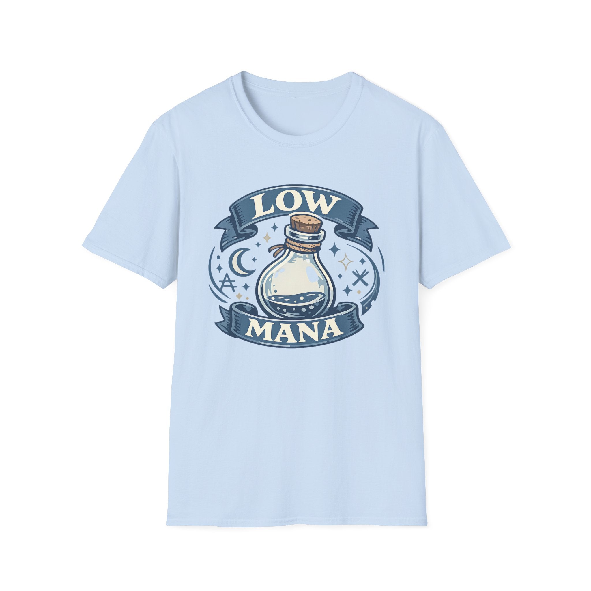 Low Mana T-Shirt — Cute Fantasy Potion Tee for Gamers & RPG Fans