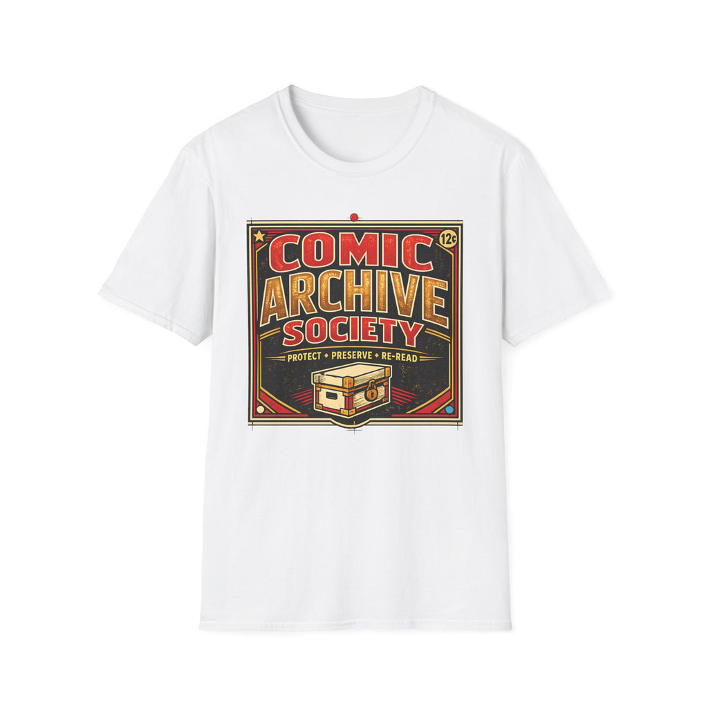Comic Archive Society T-Shirt - Vintage Comic Book Collector Tee