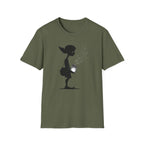 Cute Elf Firefly Jar Silhouette T‑Shirt - Whimsical Elf Graphic Tee
