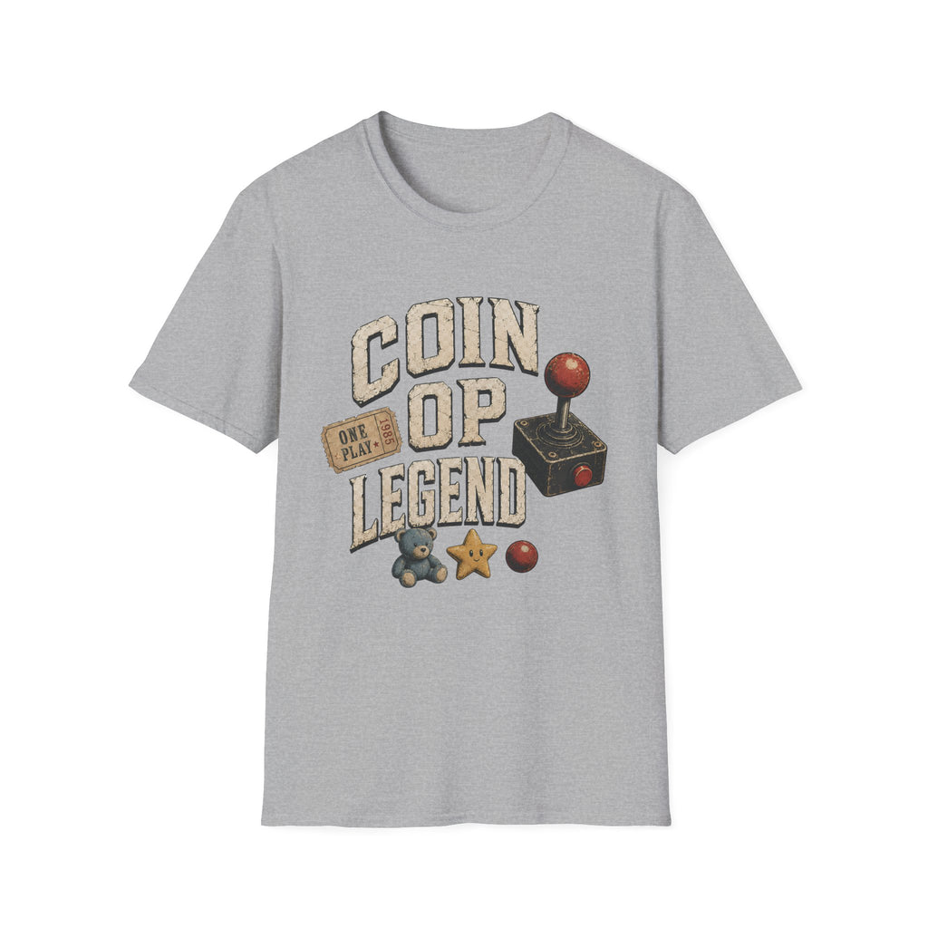 Coin Op Legend Retro Arcade T-Shirt - Vintage Joystick Tee