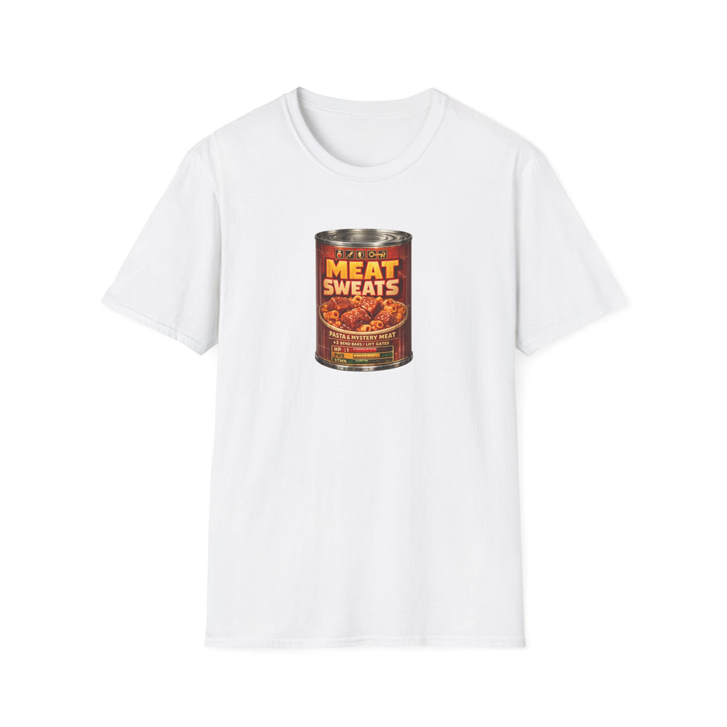 Meat Sweats T-Shirt — Retro Funny Canned Chili Graphic Tee