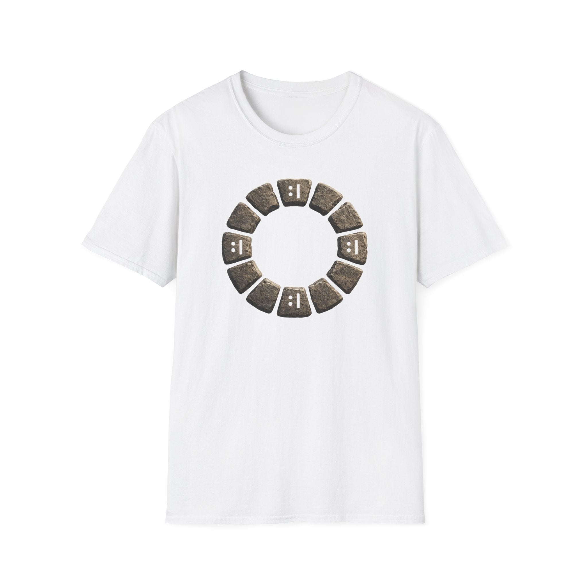 Wishing Well Stone Circle T‑Shirt - Rustic Worn Ring Design