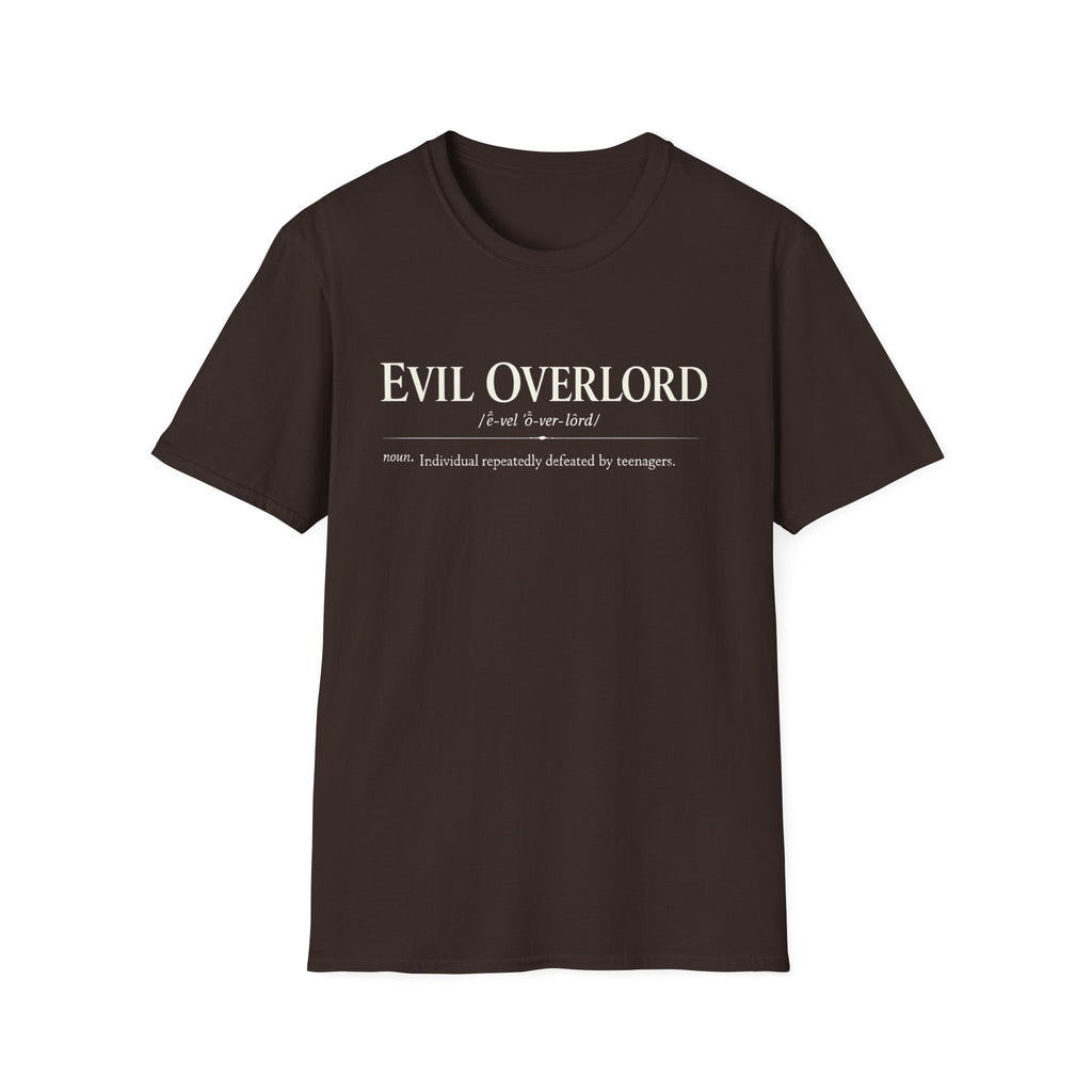 Evil Overlord Definition T-Shirt - Funny Sarcastic Geek Tee