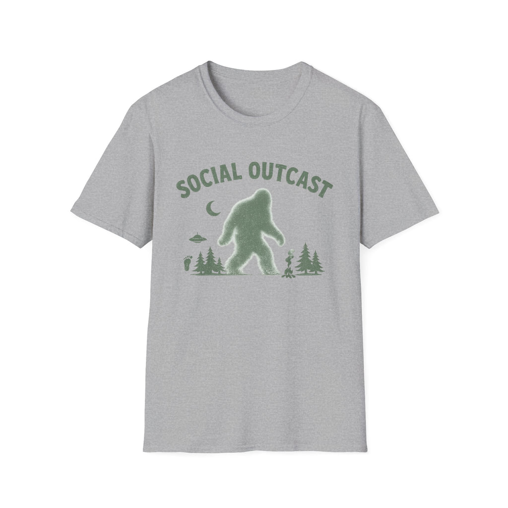 "Social Outcast" Bigfoot Graphic T-Shirt