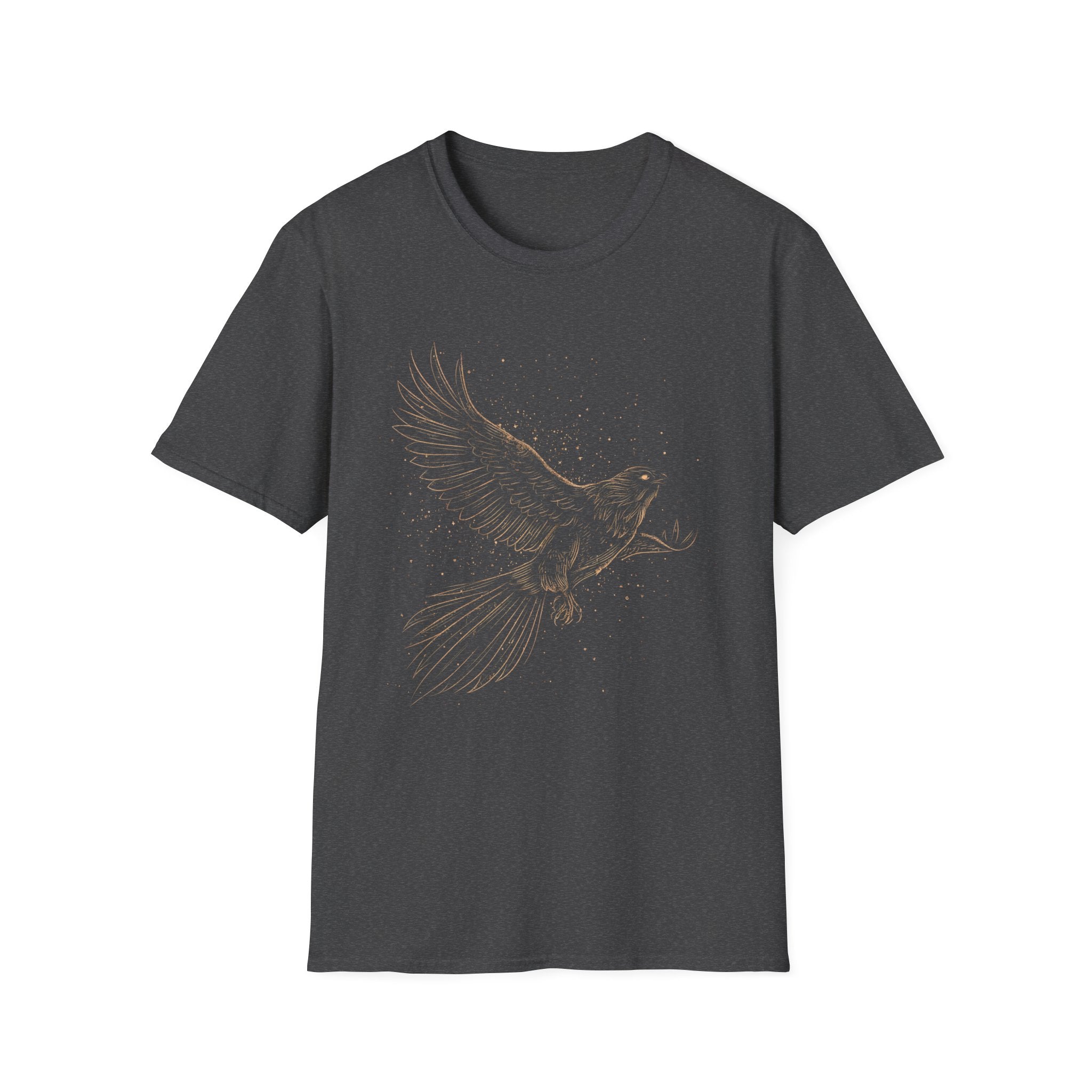 Rising Eagle Graphic T‑Shirt — Vintage Bronze Bird Tee