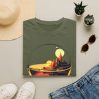 Fantasy Castle in Crystal Ball T-Shirt - Glass Orb Sunset Illustration