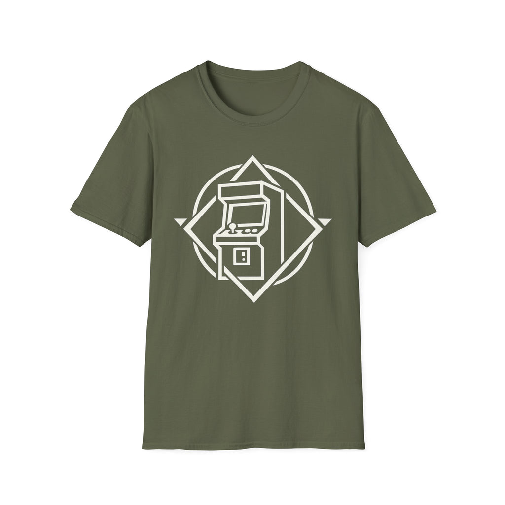 Retro Arcade Machine T-Shirt - Vintage Gamer Logo Tee