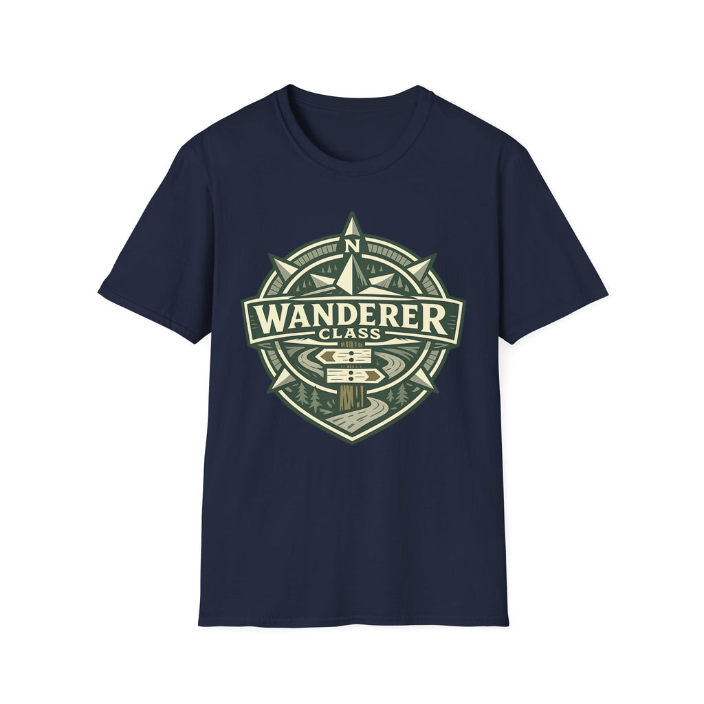 Wanderer Class T-Shirt - Adventure Compass Graphic Tee