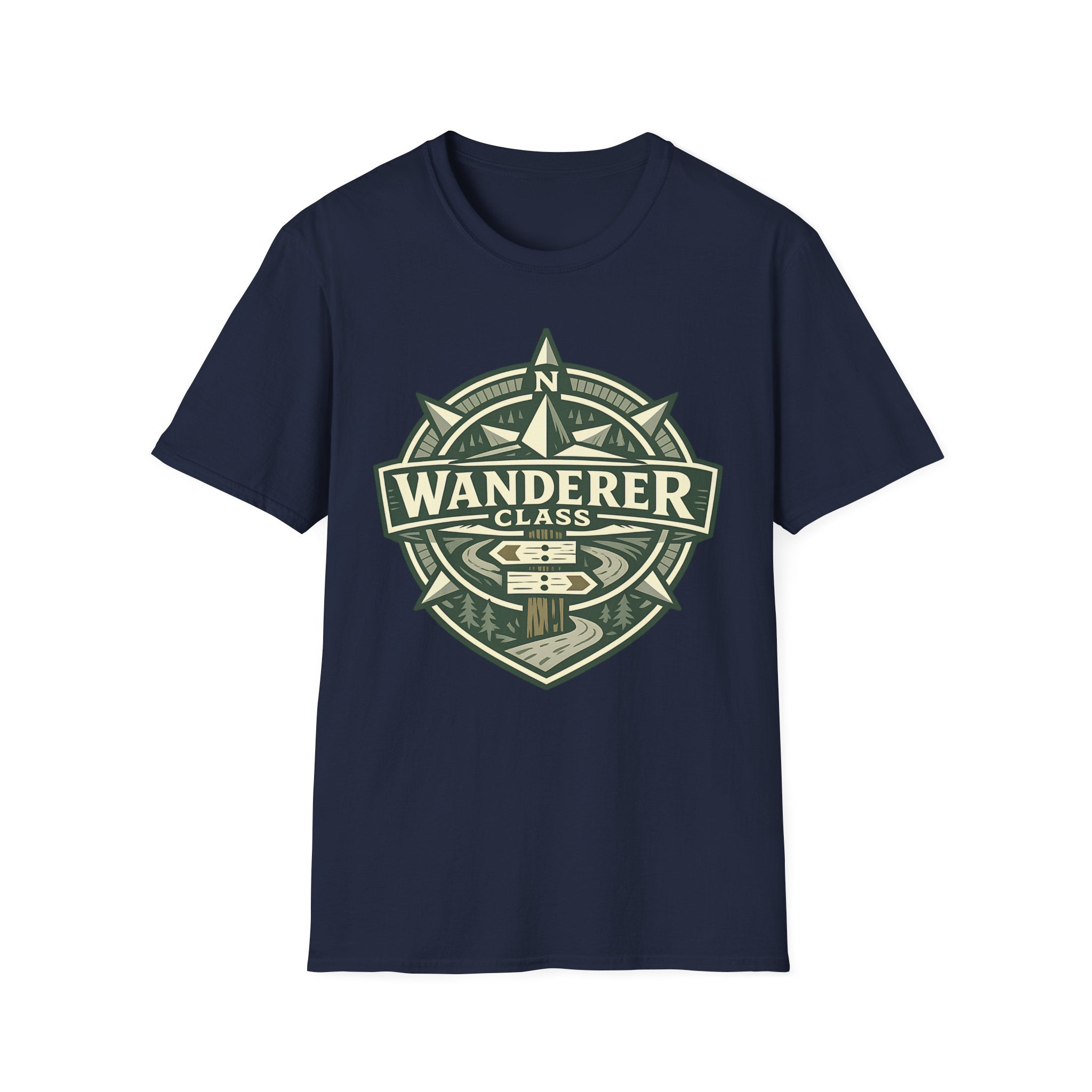 Wanderer Class T-Shirt - Adventure Compass Graphic Tee