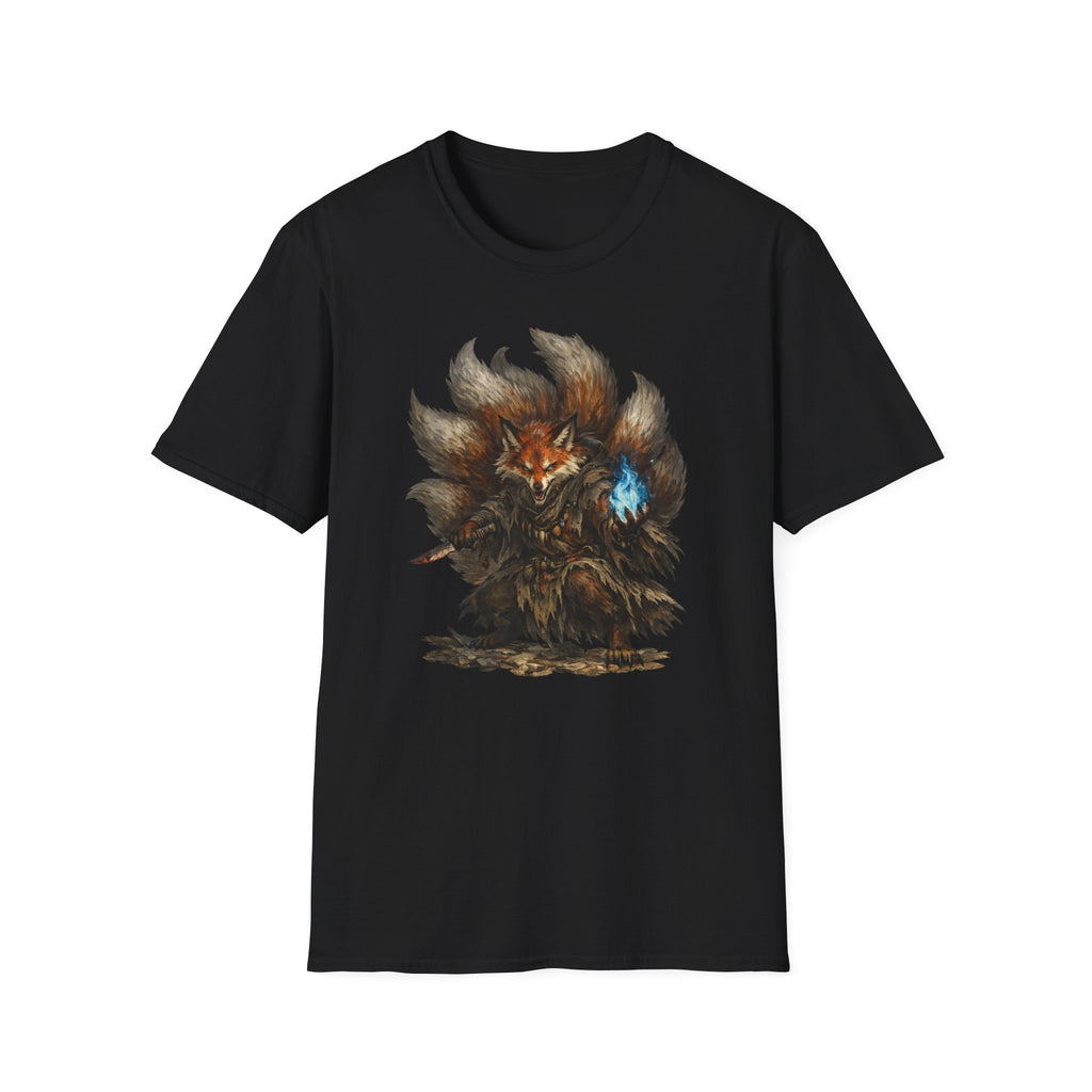 Nine‑Tailed Mystic Fox Graphic T-Shirt