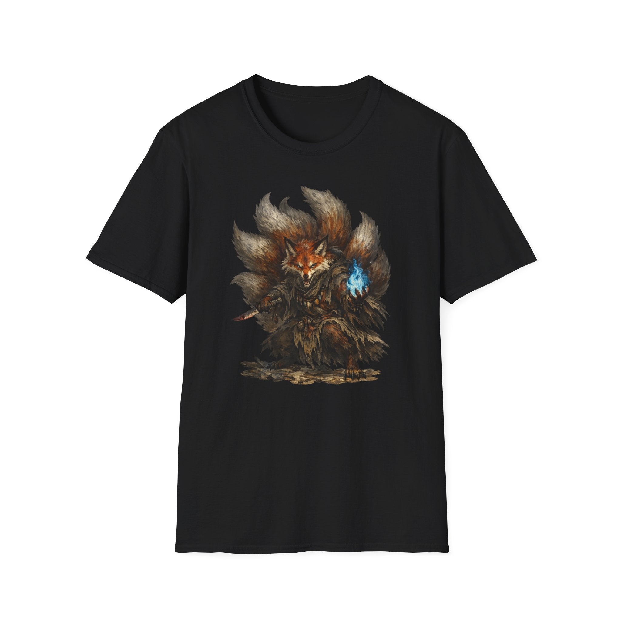 Nine‑Tailed Mystic Fox Graphic T-Shirt