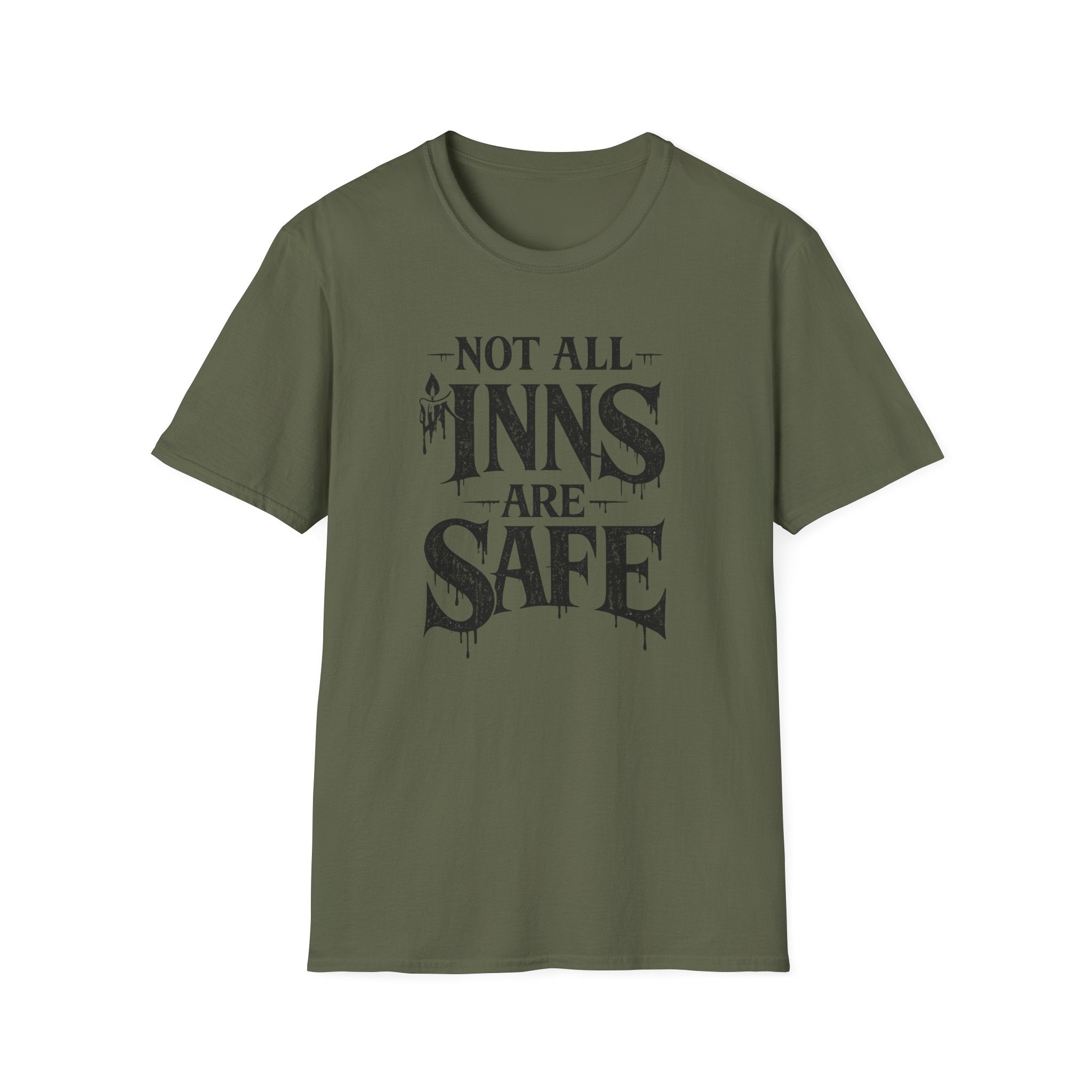 "Not All Inns Are Safe" Gothic Graphic T-Shirt
