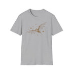 Bat & Stars Graphic T-Shirt — Vintage Moonlight Bat Tee