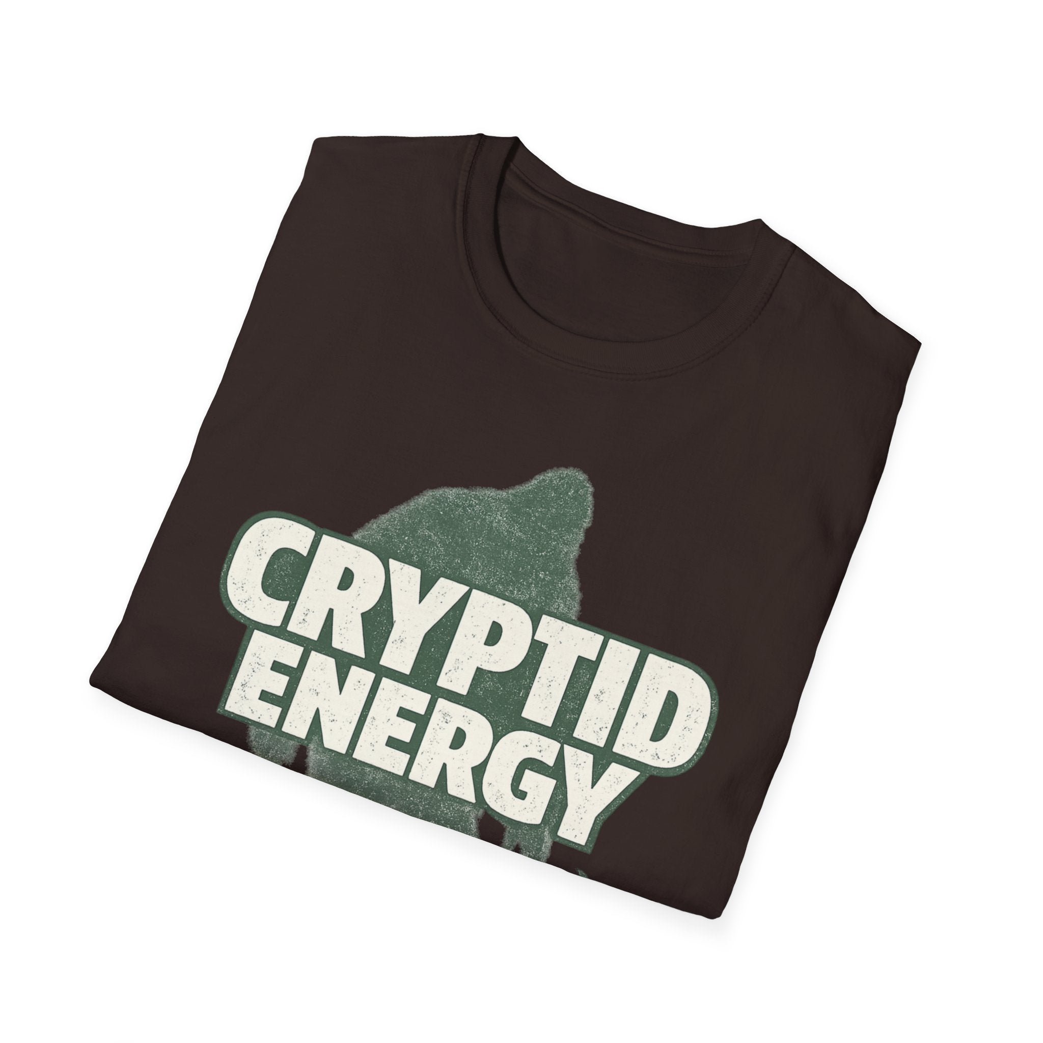 Cryptid Energy Bigfoot Forest Graphic T-Shirt