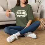 Original Gamester T-Shirt — Retro Pixel Sunglasses Gaming Tee