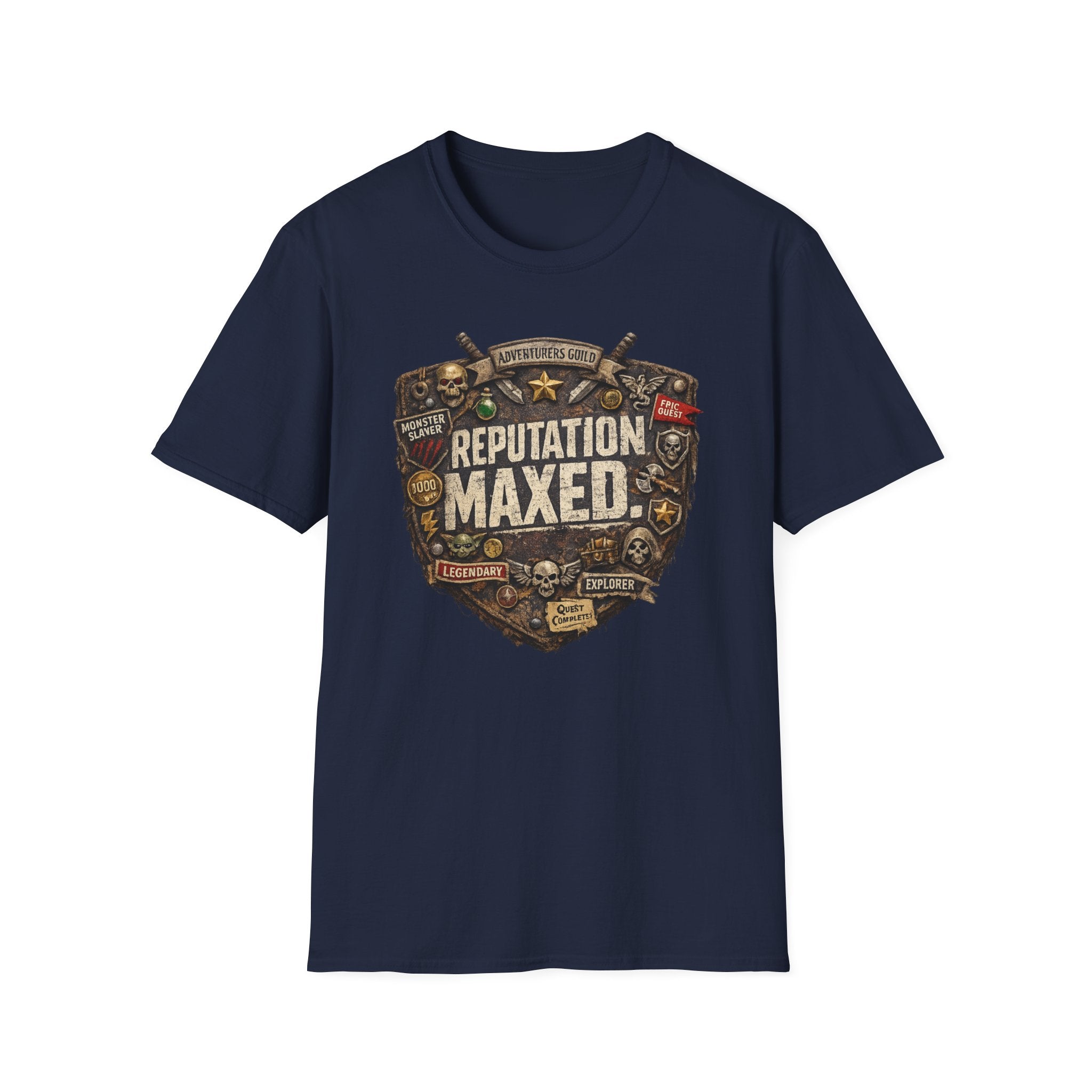 'Reputation Maxed' Gamer Adventure Graphic T-Shirt