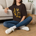 Comic Girl - Noir Femme Illustration T-Shirt