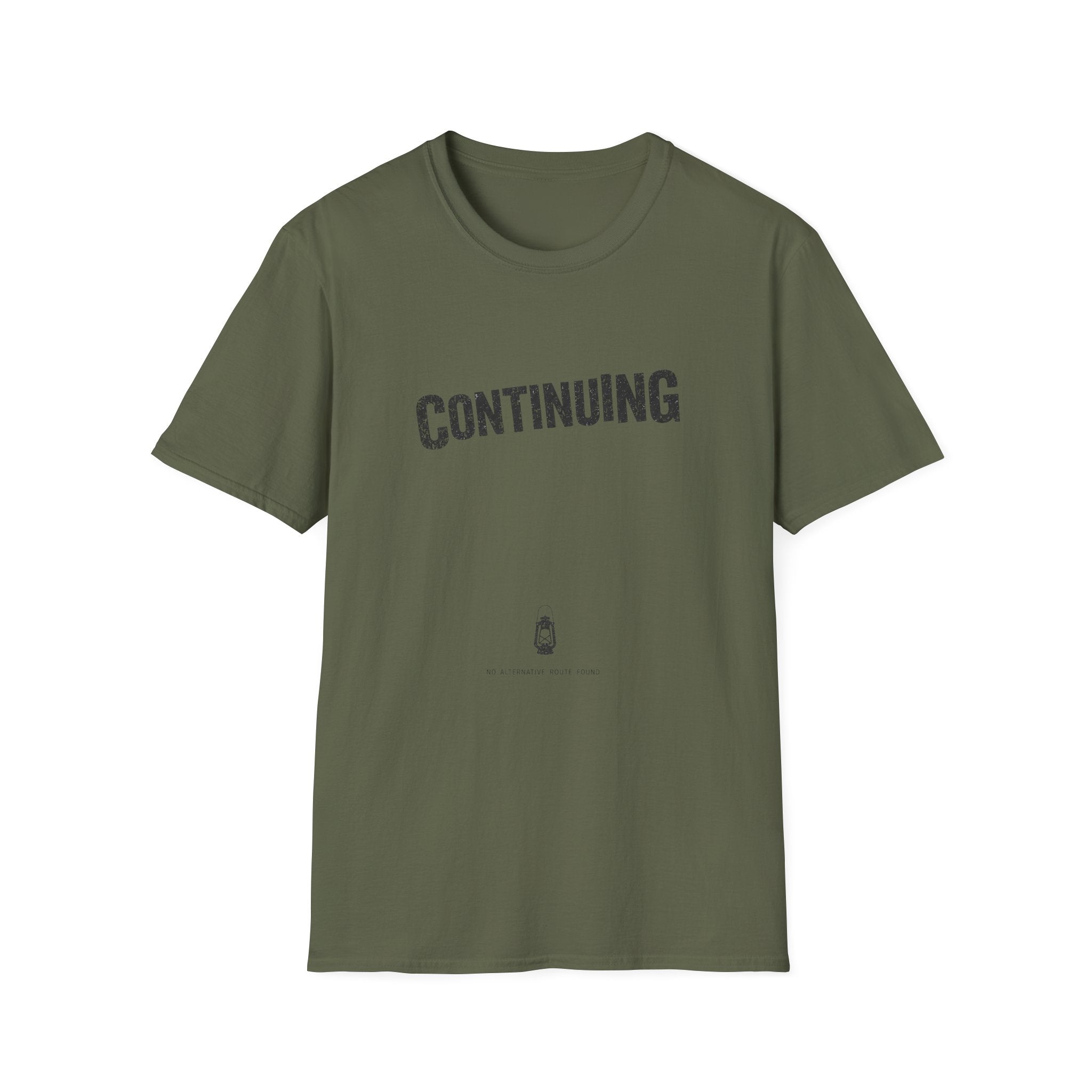 Continuing T-Shirt - Minimalist Gamer Term Tee for Resilience & Recovery