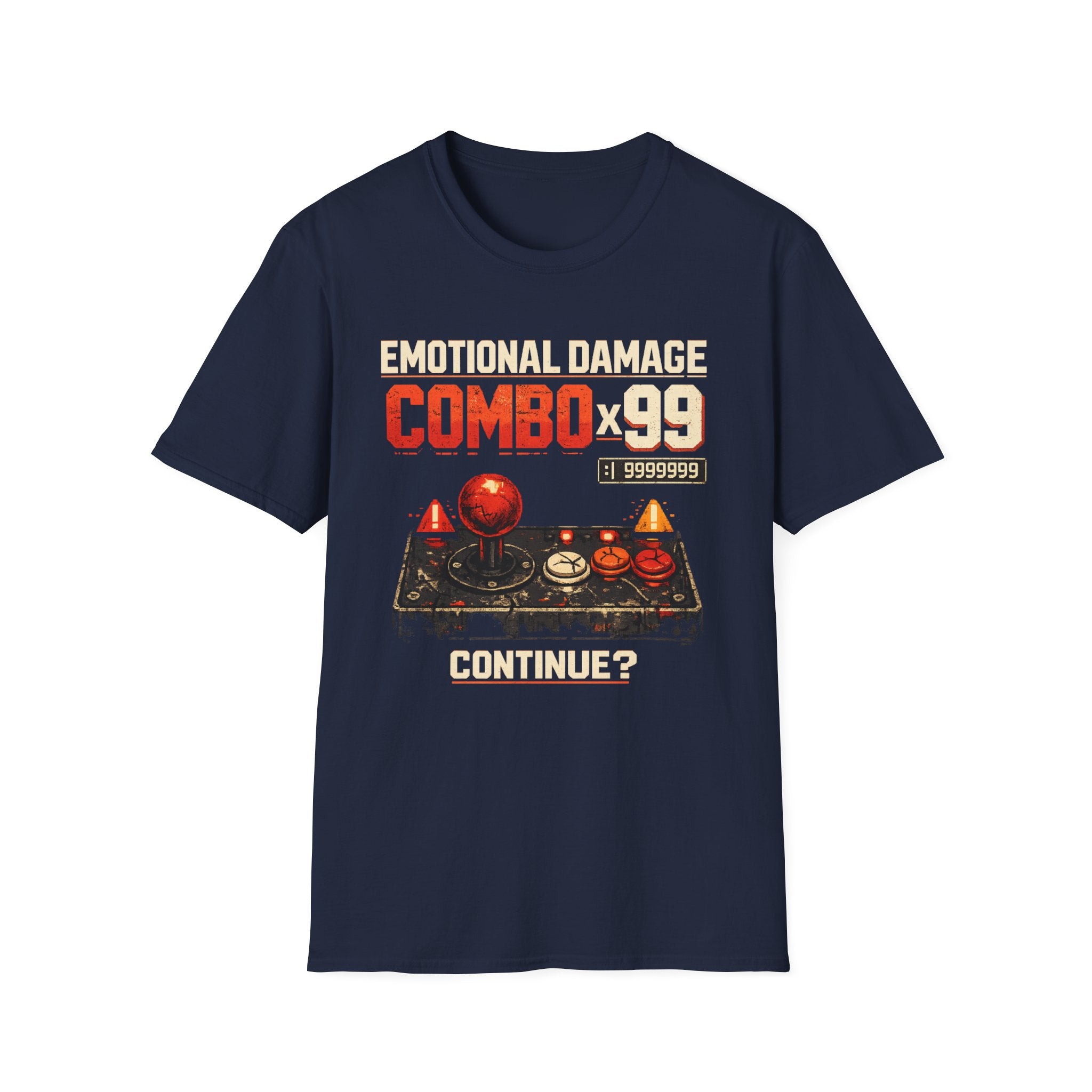 Emotional Damage Combo x99 Retro Arcade Gamer T-Shirt