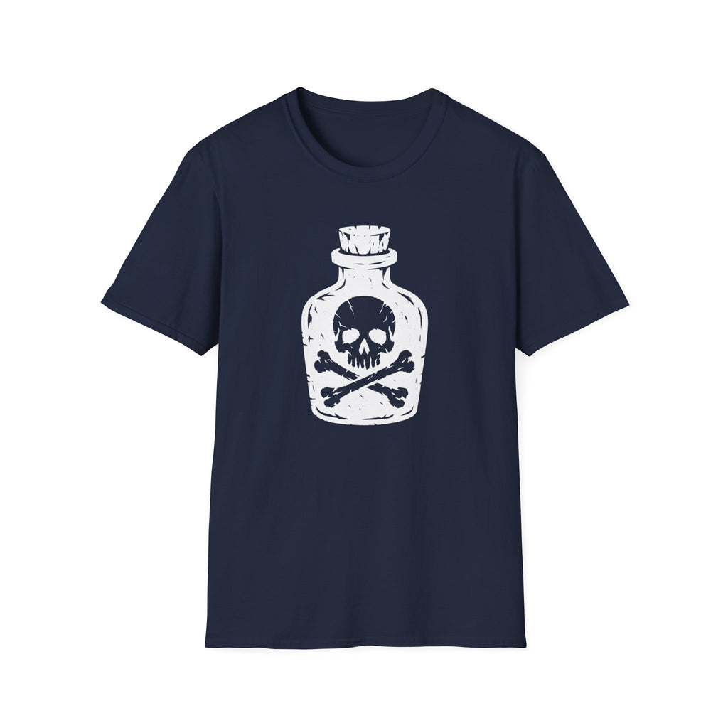 Poison Bottle Skull & Crossbones T-Shirt - Gothic Tee